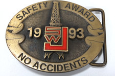 Safety Award SWJ 1993 CD Hit Belt Buckle Made in the USA