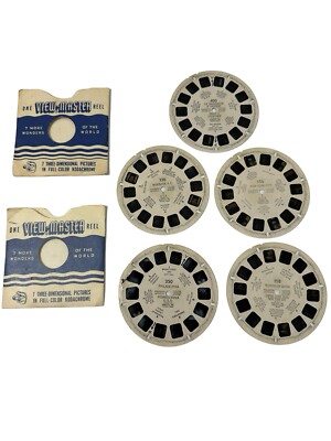 View Master Reels Set Of 5 Reels 1950s Original Cities