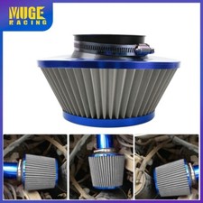 Filtro de aire seco de alto flujo de 3" 76 mm admisión de aire frío filtro de aire azul cabezal de hongo