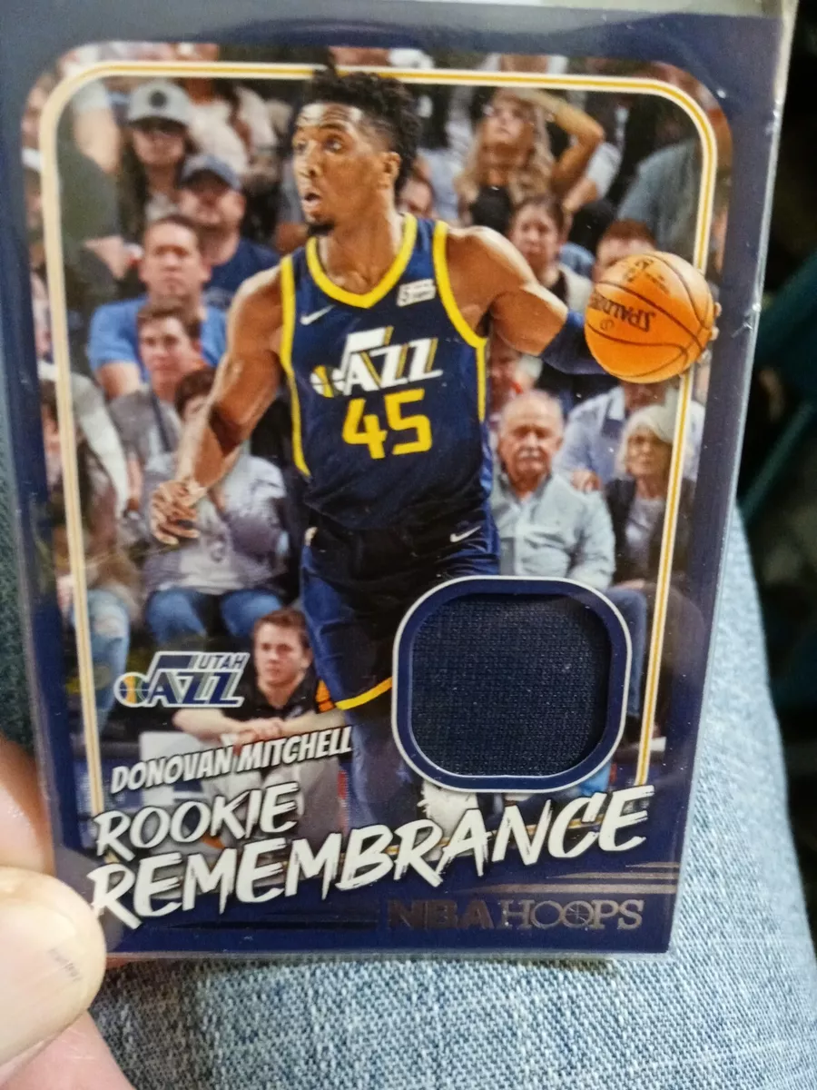 Donovan Mitchell Rookie Remembrance NBA Hoops Jersey Rookie Card