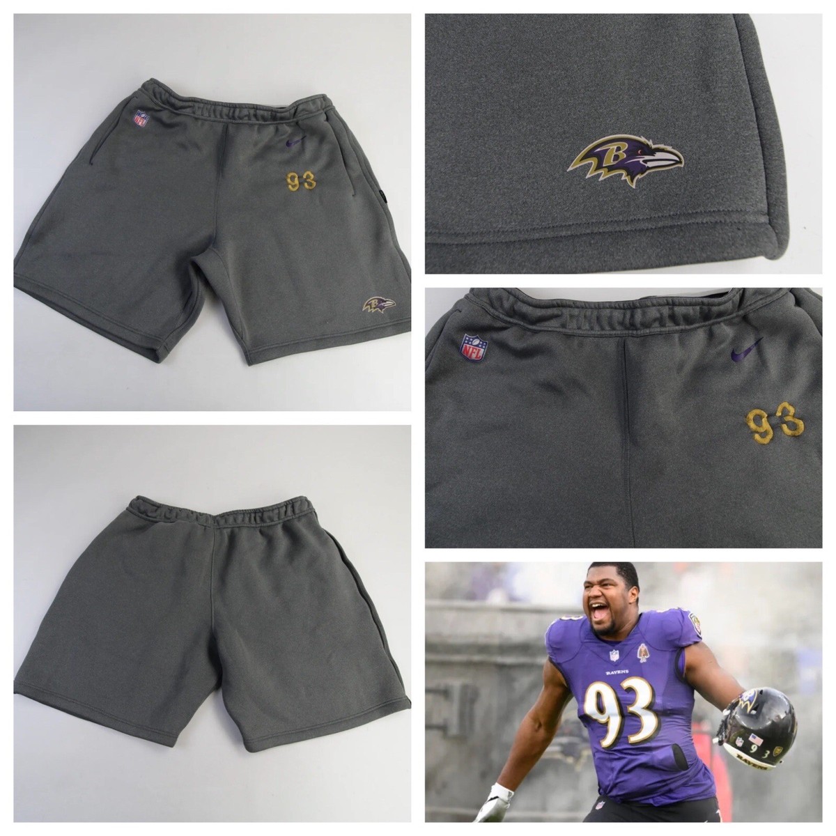 baltimore ravens Team Issued Calais Campbell #93 Shorts 3xl