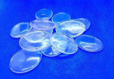 Worry Stone Natural Clear Cystal Quartz Stone Thumb Pocket Soothing Healing