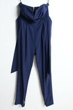 TFNC London Womens Strapless Jumpsuit - navy - Medium F65 
