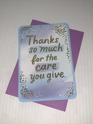 Hallmark Nurse/Doctor/Caregiver Thank You Card: Care You Give Huge Difference
