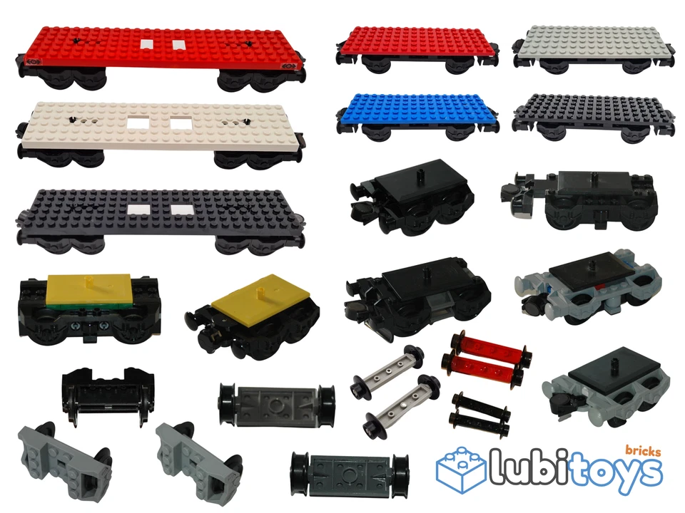 Lego® Eisenbahn 9V TRAIN Achse Komplett Rad Achsen Magnet SCHWARZ WHEEL ZUG - Bild 1 von 1