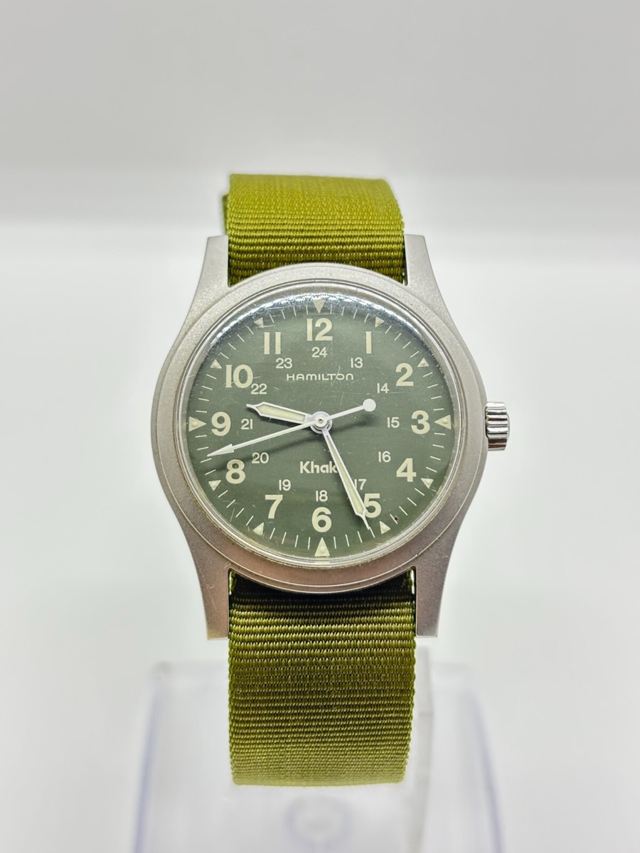 HAMILTON Khaki アナログ腕時計　9415A Hamilton Khaki 9415A Stainless steel Green 1990 Japan | Dealer