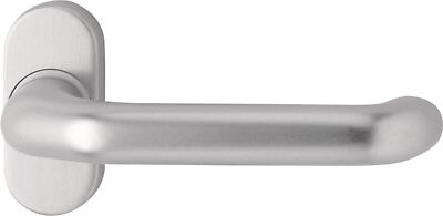 Profiltürdrückerlochteil 1300/2033 Aluminium F12 oval 8 mm gekröpft EDI