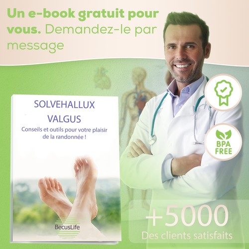 Séparateur et correcteur d'orteils de 2e génération orthèse pour hallux valgu... - Photo 6 sur 8