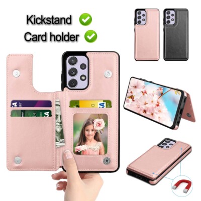 For Samsung Galaxy A52 5G Wallet Case Magnetic Card Slots