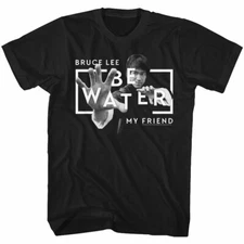 Bruce Lee Martial Arts Legend Be Water My Friend Karate Master Men's T Shirt  