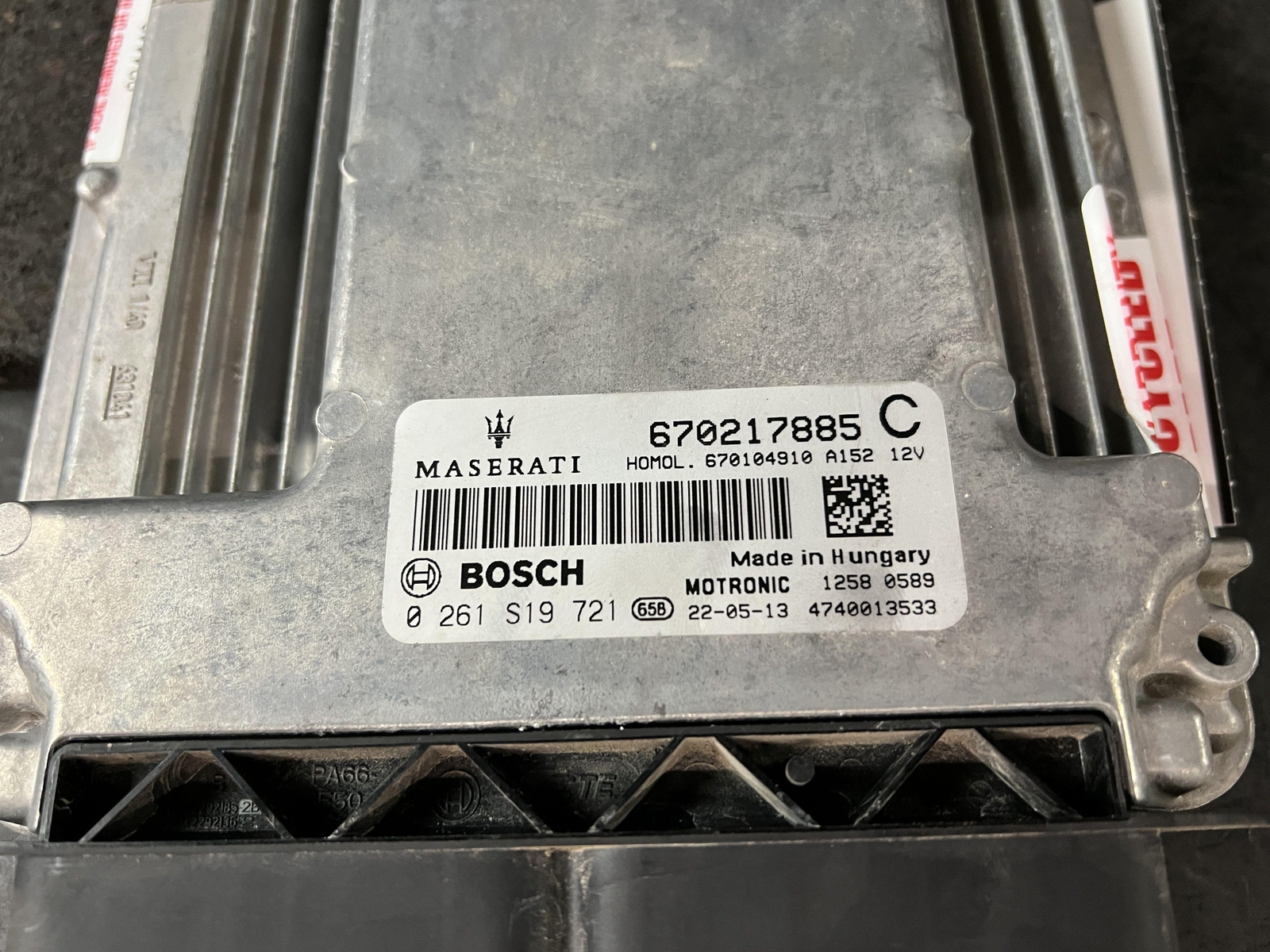 2022 MASERATI QUATTROPORT 3.0 ENGINE CONTROL MODULE COMPUTER ECM ECU 670217885C