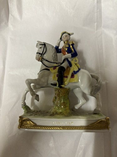 Scheibe-Alsbach porcelain Napoleion General Soult Figure horse Vintage