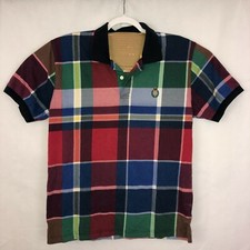 Vintage 90s Chaps Red Blue Ralph Lauren Polo Shirt Men's Size Large
