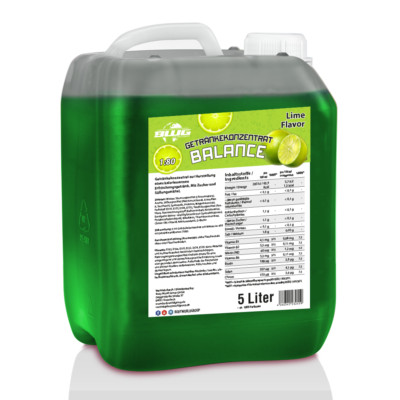 (8,60 EUR/l) BWG, Getränkekonzentrat mit Vitaminen, 5 L Kanister, Limette