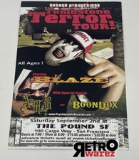 Blaze Ya Dead Homie Tombstone Terror Tour Flyer Card 4.25x6.25” AMB JUGGALO 