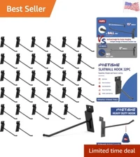 Slatwall Hooks 32PC 10 Inch Slatwall Accessories Slatwall Panel Hooks Garage ...