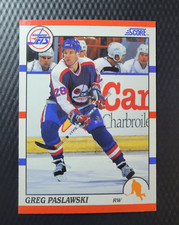 1990-91 Score American GREG PASLAWSKI Winnipeg Jets Hockey NHL Card #249