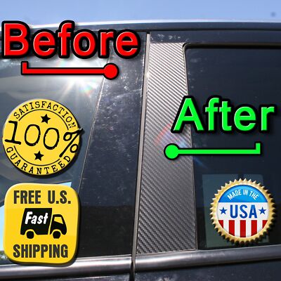CARBON FIBER Di-Noc Pillar Posts for Honda Accord (2dr Coupe) 94-97 2pc Set Door