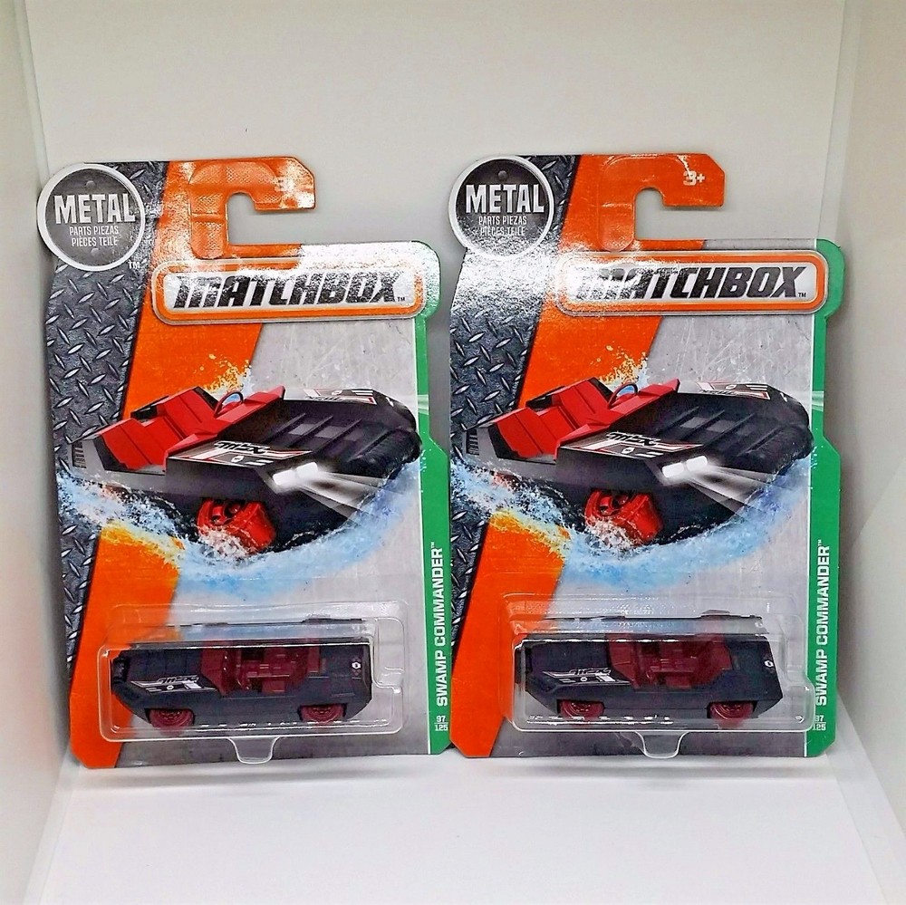 2017 Matchbox Swamp Commander - No. 97 - Black - Set of 2