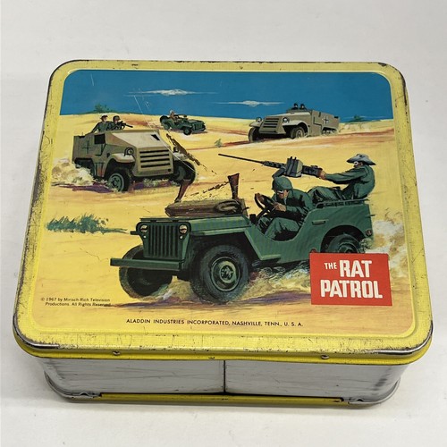 1967 The Rat Patrol Aladdin TV Show Lunchbox No Thermos LB2 - Picture 4 of 11