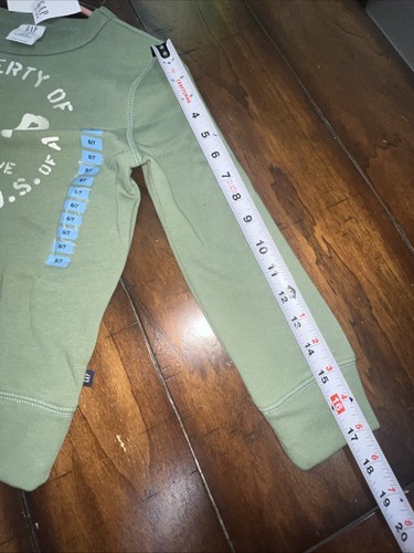 GAP Sweatshirt Green Unisex SMALL 6-7 NWT - Picture 6 of 7