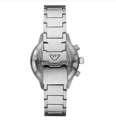 紫*苑様 EMPORIO ARMANI AR11360 NEW EMPORIO ARMANI DIVER AR11360 BLACK DIAL AND SILVER TONE MEN'S