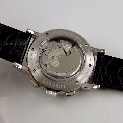 Reloj Estéril 42mm Automático Hombre Fecha Mes Año Semana Correa Cuero Blanco/Negro - Imagen 6 de 23