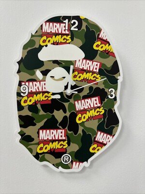 Bape Marvel Ape Head Clock