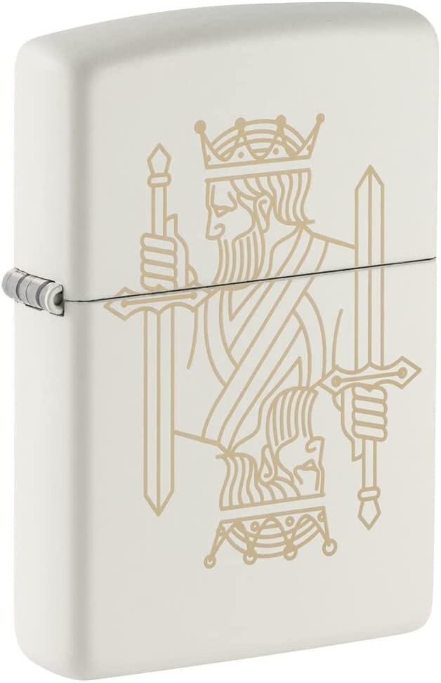 Zippo King Queen Design White Matte 49847 | eBay