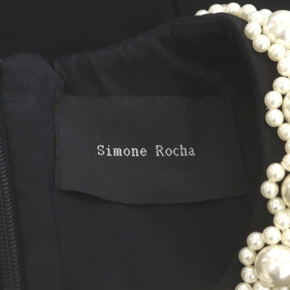 Simone Rocha Purse Bijou Embellished Sleeveless Blouse Pullover UK4