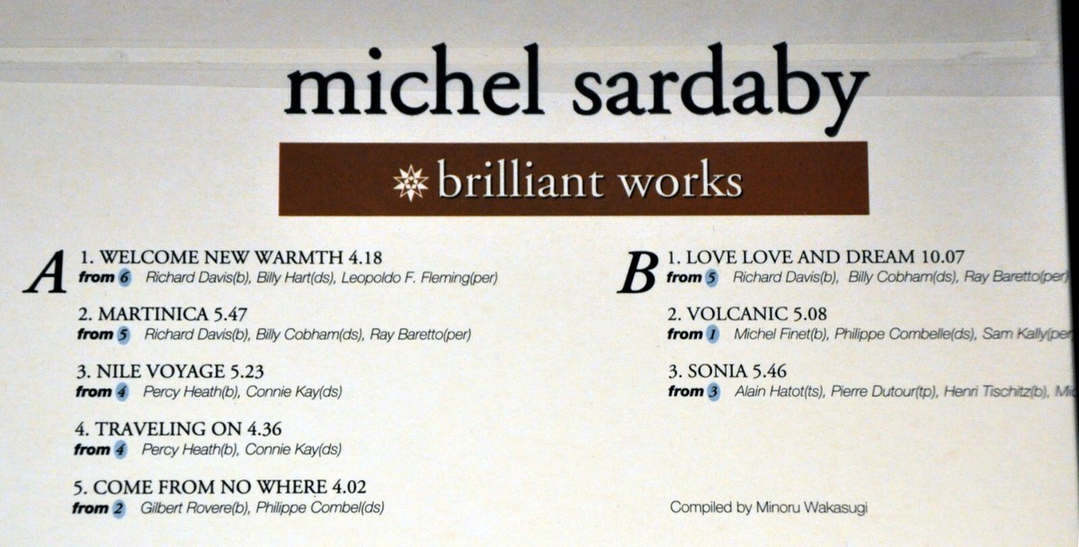 Michel SARDABY Brilliant Works Orig. 1997 JAPAN 12