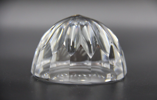 Vintage Stuart Crystal Round Faceted Paperweight - Picture 5 of 10