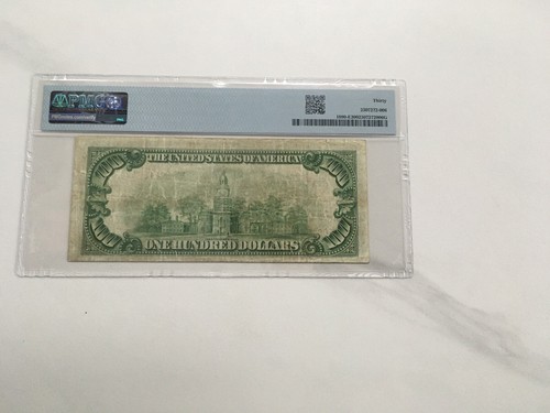 100.00 Federal Bank Note Richmond PMG 30 very fine. hard to find District - Picture 2 of 2