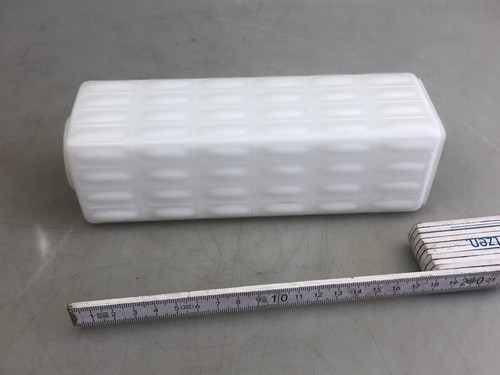 Repuesto Cristal Lámpara Pantalla Cristal Blanco Vintage Años 60/70. - Imagen 9 de 9