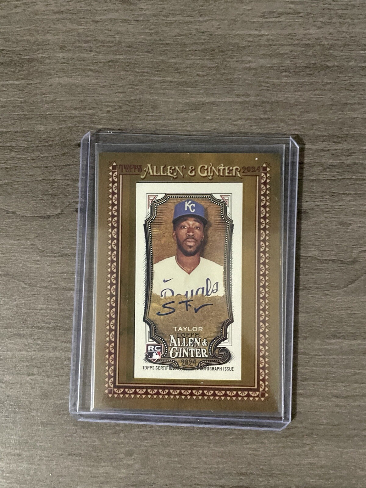 2024 Topps Allen and Ginter Mini Framed Rookie Auto Samad Taylor Royals RC