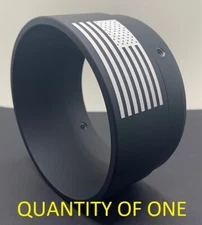 "Basic-F" Black End Cap Fits Tab Performance / Exhaust Muffler Tip fits on 4.5" 