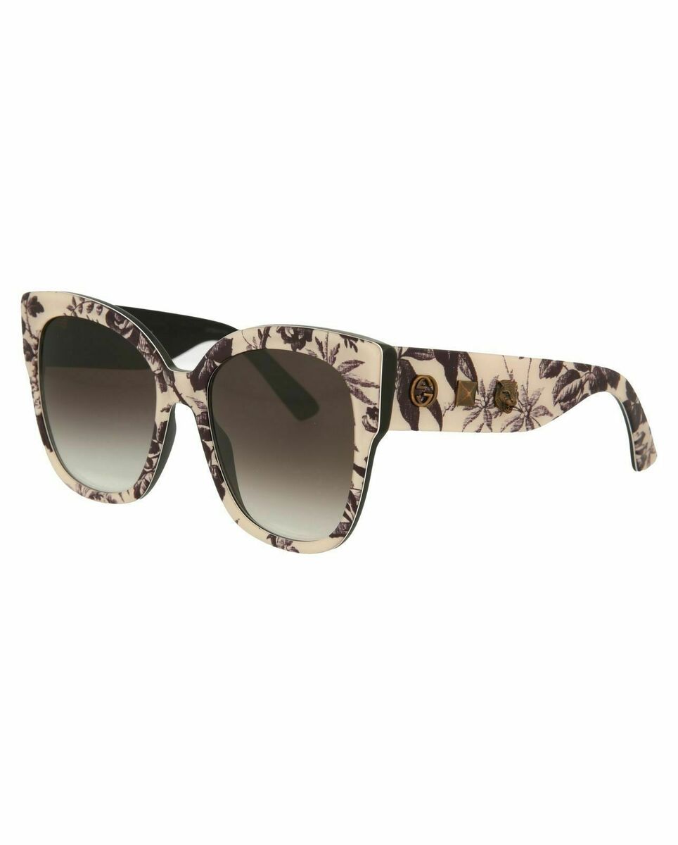RARE Genuine GUCCI Floral Oversized Square Ivory Ladies RARE Genuine GUCCI Floral Oversized Square Ivory Ladies