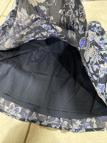 GapKids Girls Navy Floral Sleeveless Shirt/Top And Skirt Outfit, Size XL (12-13) - Picture 5 of 14