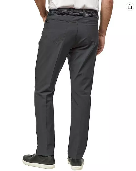 Greg Norman Men's Ultimate 5 Pocket Stretch Pant, Size 40x32, Color Black