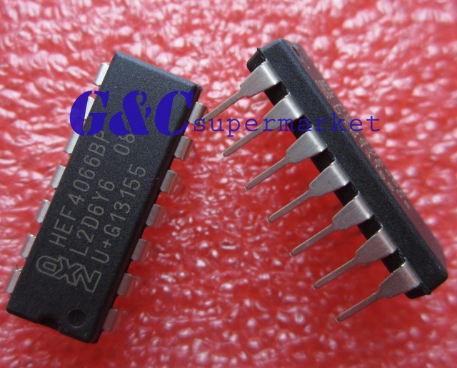 100PCS HEF4066BP HEF4066 IC SWITCH QUAD 1X1 14DIP New good quality D31 ...