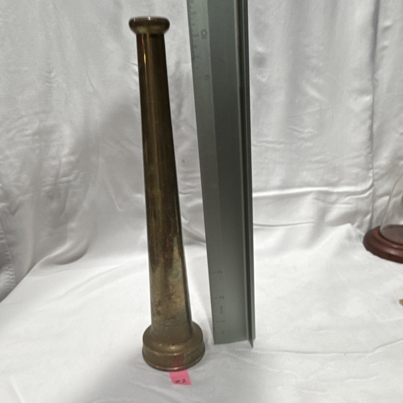 Powhatan Brass Fire Hose Nozzle 10” Brass Ranson WV Firefighting & Rescue