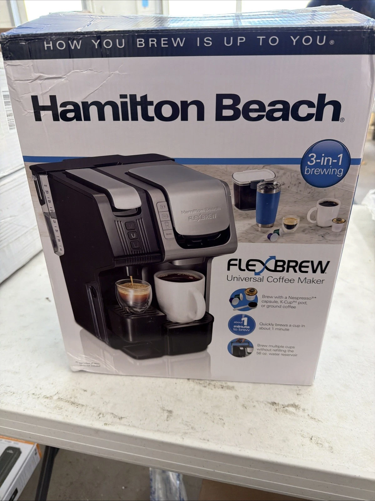 Hamilton Beach 49930 FlexBrew 3-in-1 Coffee/Espresso Maker 19-Bar Pump OPEN BOX
Opens in a new windo