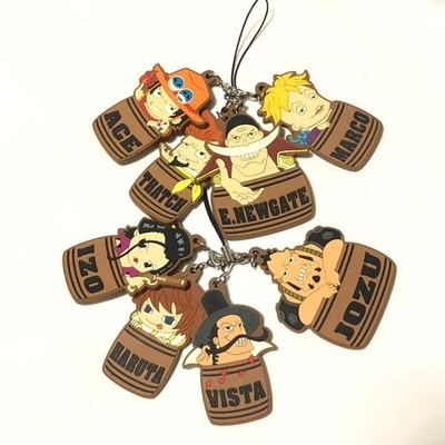 One Piece Whitebeard Pirates Ace Marco Satch Rubber Strap