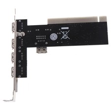 USB 2.0 4 Port 480Mbps High Speed VIA HUB PCI Controller Card Adapter PYEp9