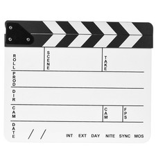 Professional Movie Directors Clapboard, Photography 10"W x 11.7"H, White