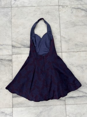 strapless open back dress Odyssa Halter Maxi Dress Purple main image 1