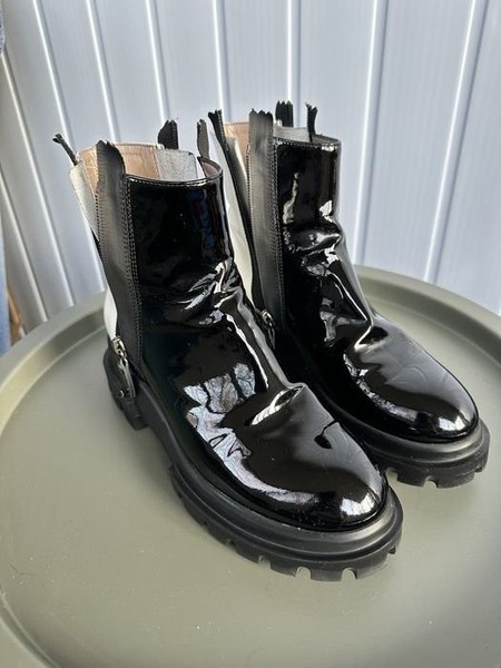 Women AGL Boots Black Leather 37