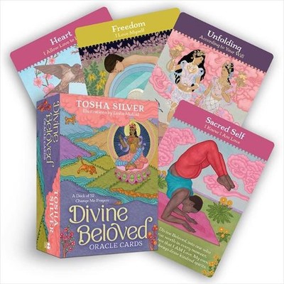 Divine Beloved Oracle Cards: A Deck of 52 Change Me Prayers by Tosha Silver (Eng