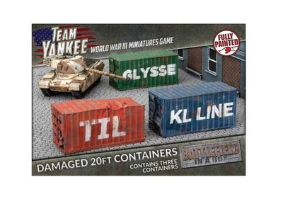 Team Yankee: 20 ft Damaged Shipping Containers (x3)