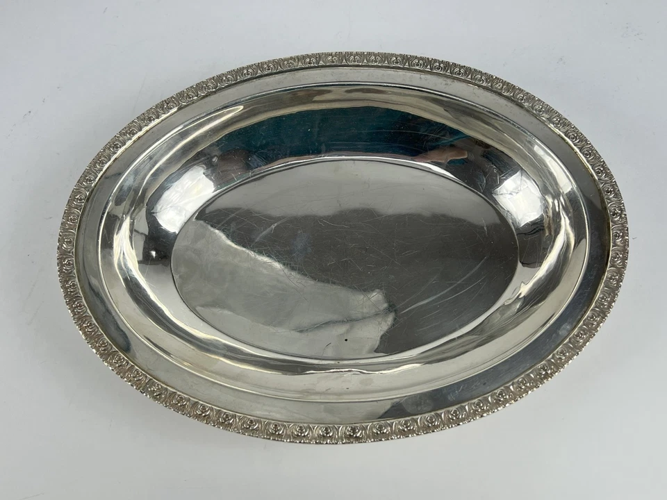 Vintage Sterling Silver Stieff Rose Hand-Chased Vegetable Dish & Cover - 12.25" - Image 3 of 4